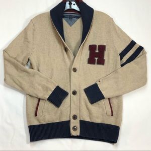 Tommy Hilfiger Sweaters - Mens Tommy Hilfiger Varsity Cardigan Sweater Sz S Tommy Hilfiger Sweaters - Mens Tommy Hilfiger Varsity Cardigan Sweater Sz S